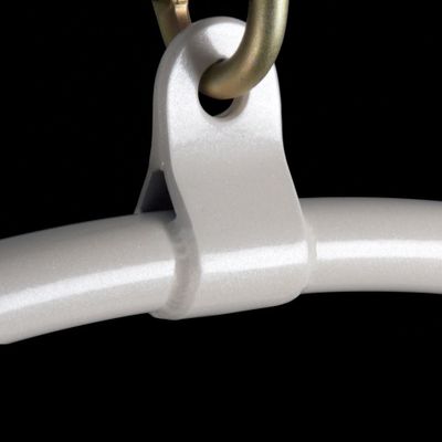 Firetoys 2 Point Aerial Hoop - White Sparkle