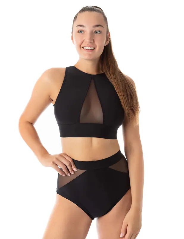 Dragonfly - Mesh sports bra Rachel Black
