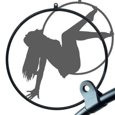 Firetoys 2 Point Aerial Hoop - Pearl Black