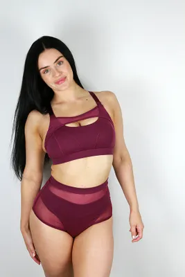 Rarr Designs - Maddox Super High Waist Short PLUM