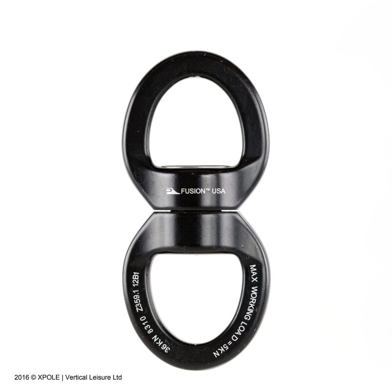X-Pole Swivel-Oval-MBS 36kN-Black