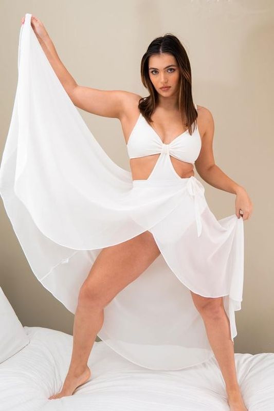 Lunalae High Waist Wrap Dance Skirt
