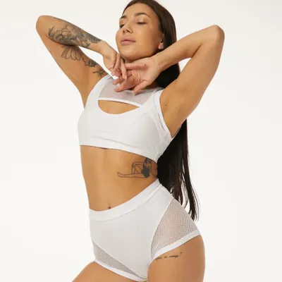 Polerina Wear - Top Polerina - White