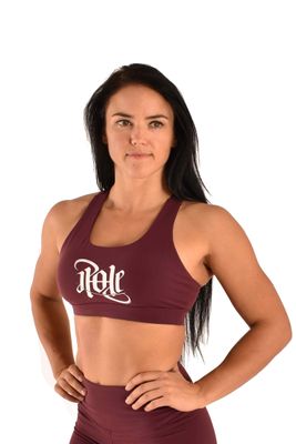 Signature Sports Bra - Burgundy