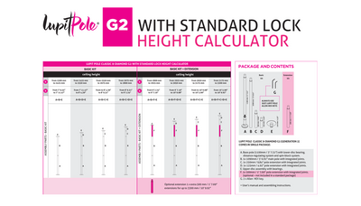 Lupit Pole Classic G2 - Standard Lock - Chrome 42mm & 45mm