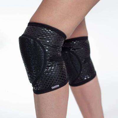 Queen PoleWear Grippy Knee Pads – WILD – Black