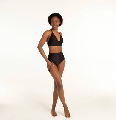 Polerina Wear - Bottom Bikini - Black matt lycra