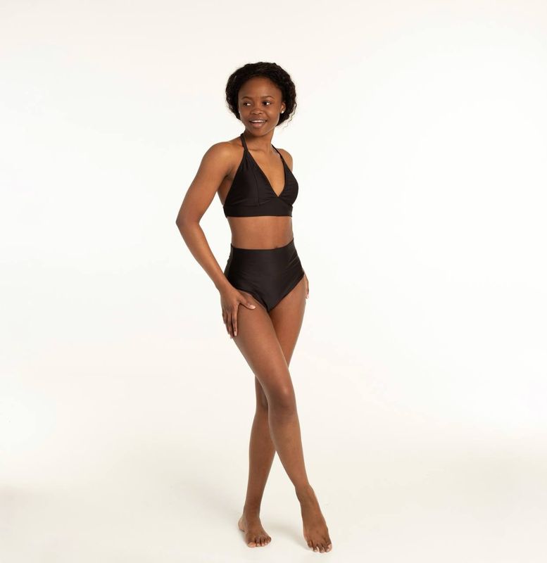 Polerina Wear - Bottom Bikini - Black matt lycra