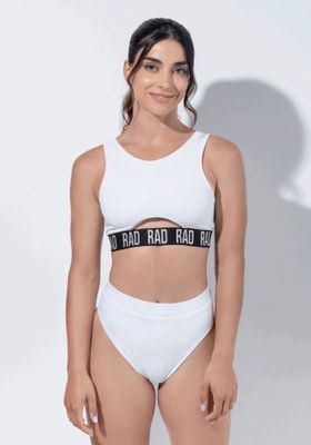 RAD Bahari top glitter - White
