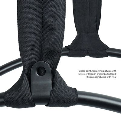 Firetoys 1 Point Aerial Hoop - Pearl Black