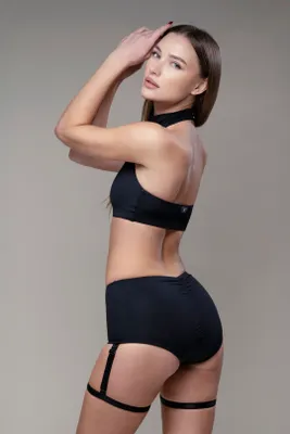 RAD Polwear - Eve Garter Bottom Black