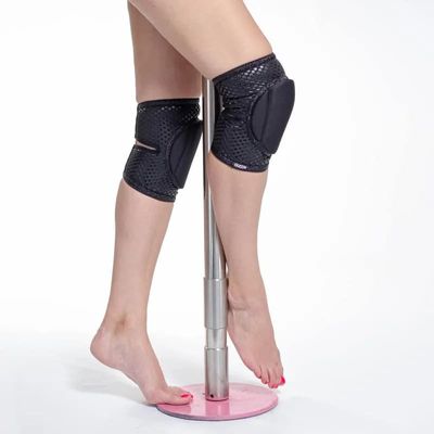 Queen PoleWear Grippy Knee Pads – SPARKLE – Black