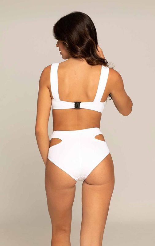 Paradise Chick - OPENCUT SHORT WHITE