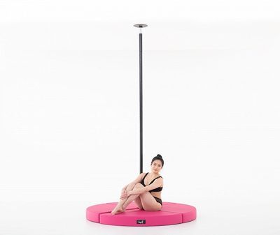 Lupit Pole Crash Mat Round Standard Rosa 12cm och 8cm