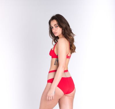 Bikini Bottom Joana Red Coral