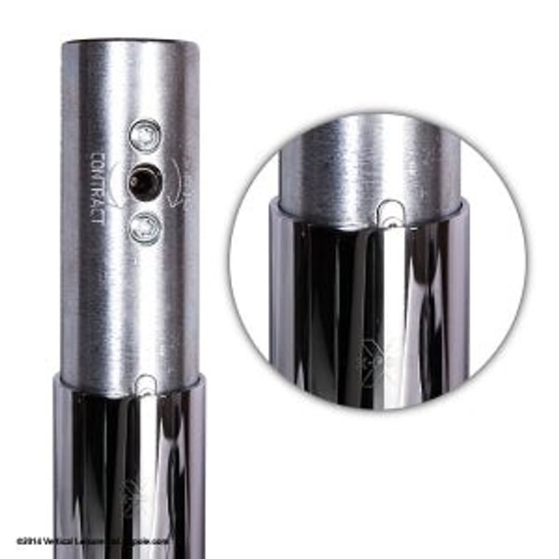 X-Pole Extension/Förlängning 40mm Powder Coated Svart – 125mm till 1000mm