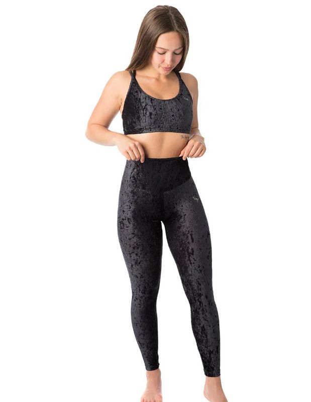 Dragonfly - Velvet leggings Adele Black