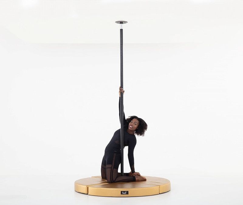 Lupit Pole Crash Mat Round  Premium Guld 12cm och 8cm
