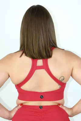 Rarr Designs - Sasha Sports Bra Sangria Red