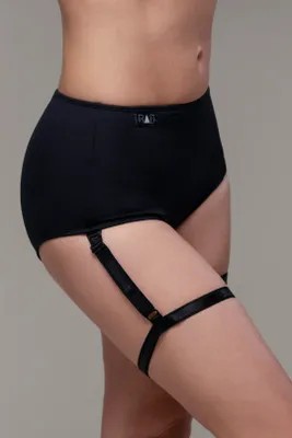 RAD Polwear - Eve Garter Bottom Black