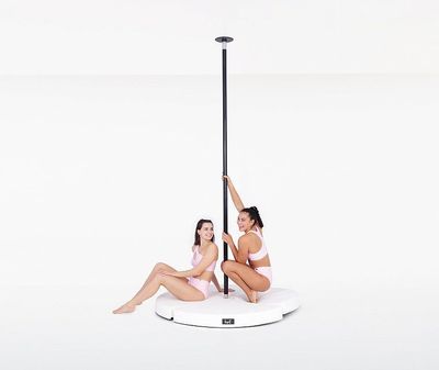 Lupit Pole Crash Mat Round Premium Vit 12cm och 8cm