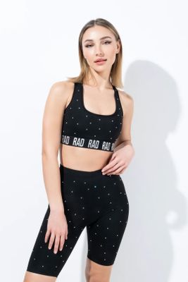 RAD Crystal biker shorts - Black