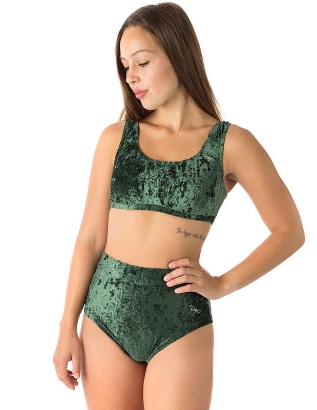 Dragonfly - Velvet pole shorts Lola Green