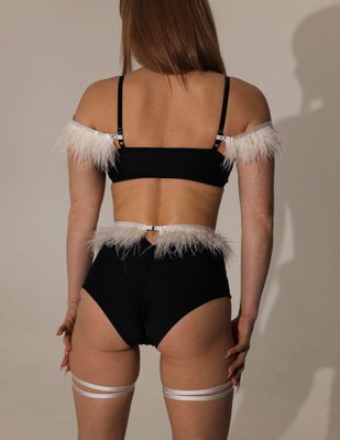 DressinUp Art Atelier CHARM Shorts Black and White