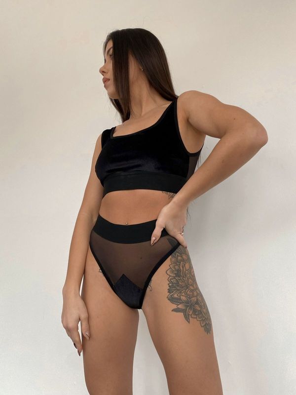 BERLOUS Collection -  SHADOW Velvet Top Black
