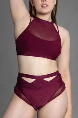 Zasha Polewear Grace Low Waist Shorts Mulberry