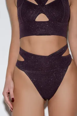 RAD XX glitter bottom - Prune