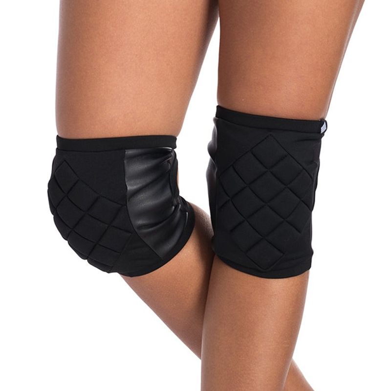Poledancerka knee pads BLACK with Pockets