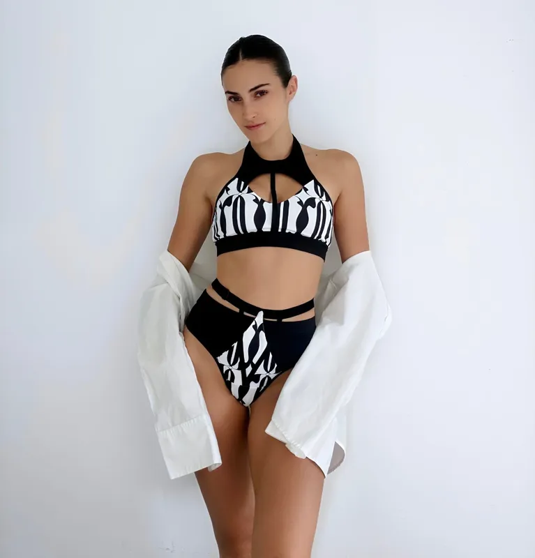 OKSA Shorts Jadore - Black-White