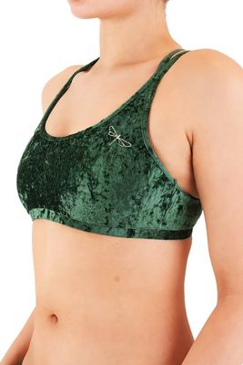 Dragonfly - Nicole Top Velvet Green