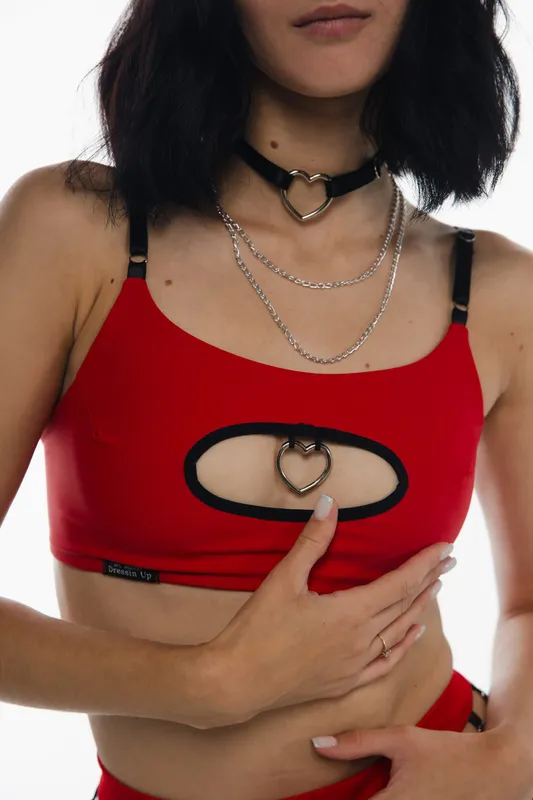 DressinUp Art Atelier Top Amoria Red and Black