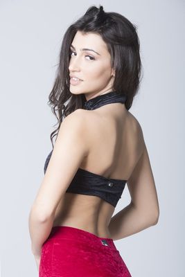 Eve Top Black Velvet