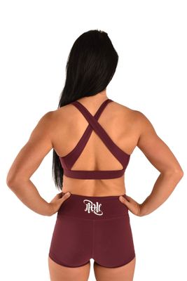 Signature Sports Bra - Burgundy