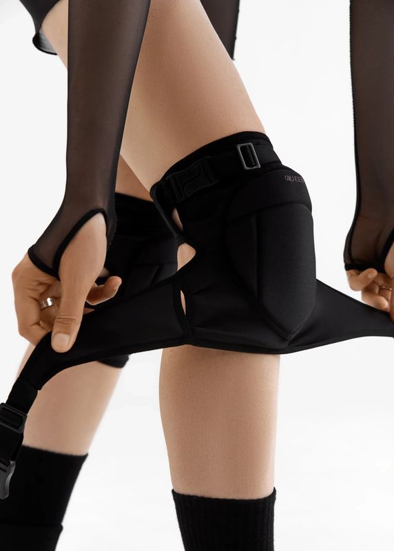 Queen PoleWear Adjustable Knee pads – EASY WAY – Black 4