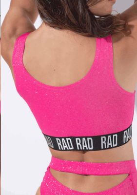 RAD Bahari top glitter - Fuchsia