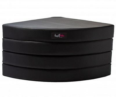 Lupit Pole Crash Mat Round Premium Svart 12cm och 8cm