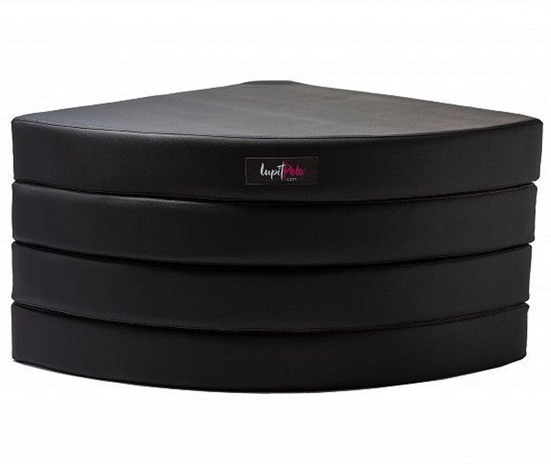 Lupit Pole Crash Mat Round Premium Svart 12cm och 8cm