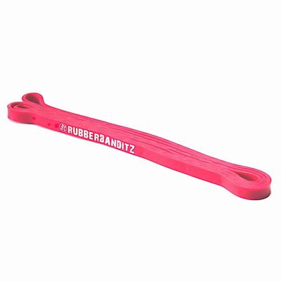 Resistance Band Medium - Neon Red Fuschia - 13mm x 104cm - 9-16 kg