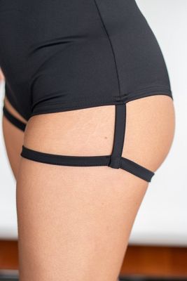 Lunalae Zena Garter Overalls Shorts