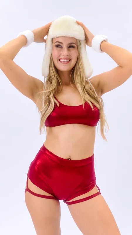 Lunalae May Christmas Top Red