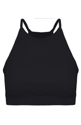 Selene Goddess Halter Top - Black
