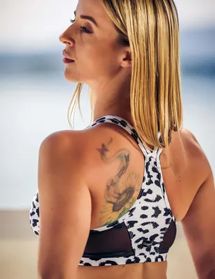 Dragonfly - Sports Bra Victoria White Leopard
