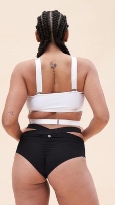 Lunalae Renee Crop Bra Recycled White