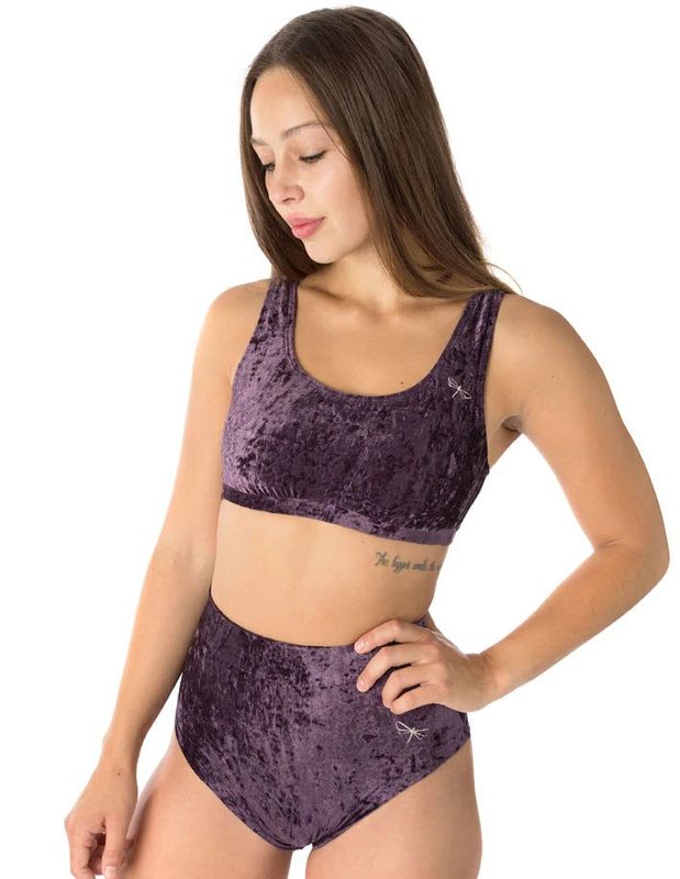 Dragonfly - Velvet pole shorts Lola Purple