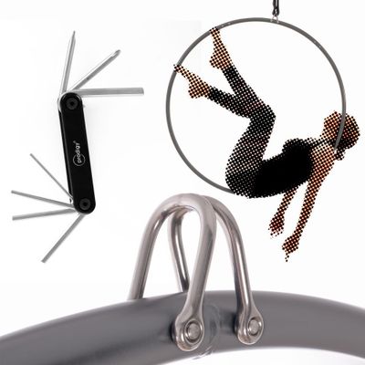 Firetoys Prodigy Multi-point Aerial Hoop with Shackles