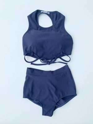 Lunalae HW Basic Short Ribbed Twilight